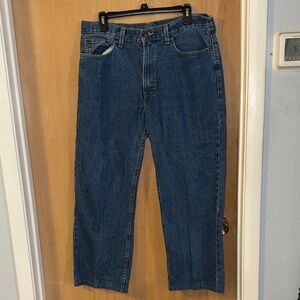 Faded Glory Men's Dark Blue Relaxed Jeans Cotton 
34 x 26 1/2